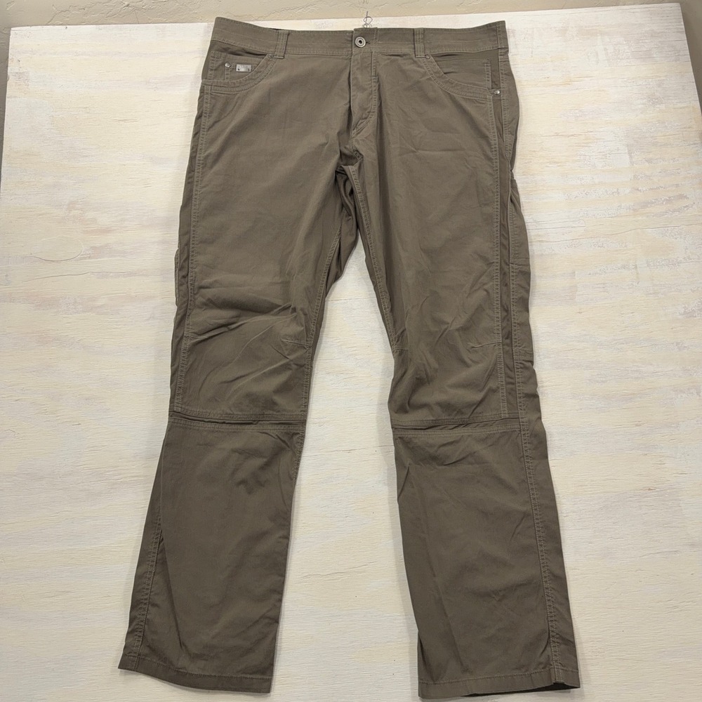 Kuhl Pants Radikl 40x34 Stretch Enduro Fabric Hybrid Hiking Brown Mens